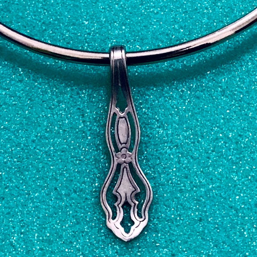 Vintage flatware pendant